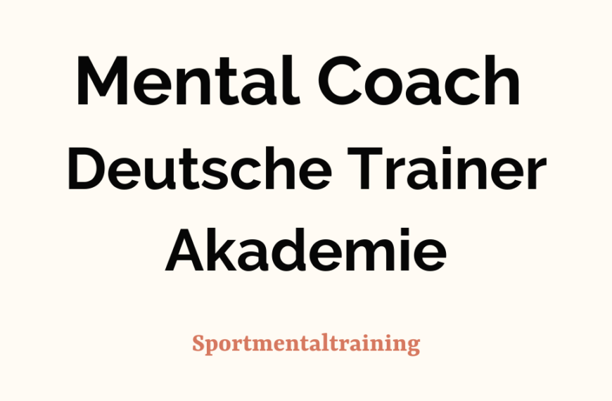 Mental Coach-Weiterbildung